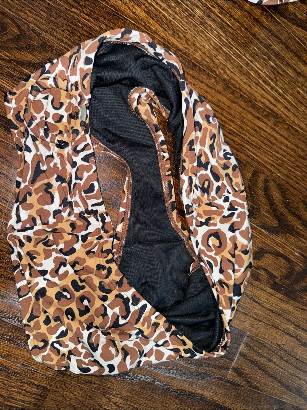 Lilly Pulitzer 3pc bikini set in the pattern "Chocolate Onyx My Favorite Spot” - Picture 7 of 9